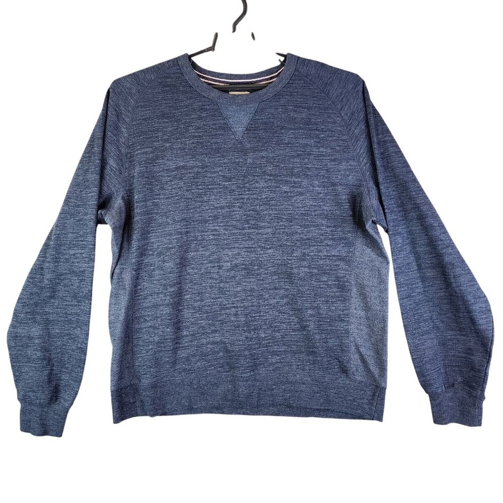 Mens Champion Heather Blue Sweatshirt Athletic Crew Neck Long Sleeves Size XXL